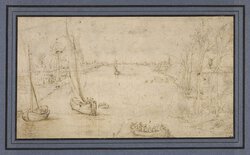 River Landscape with Angler