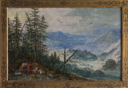 Large Panoramic Mountain View with Venus and Adonis
