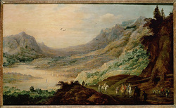 Mountain Landscape with River Valley