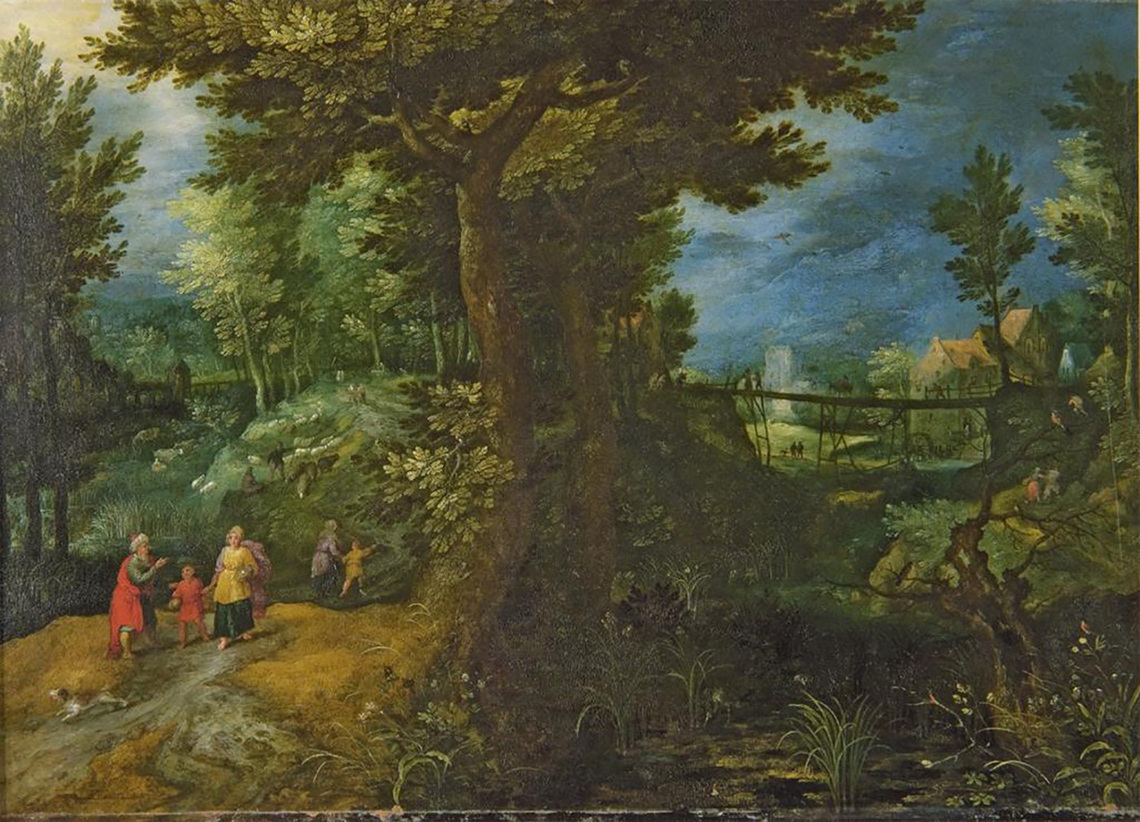 Abraham sending Hagar and Ismael into the Forest