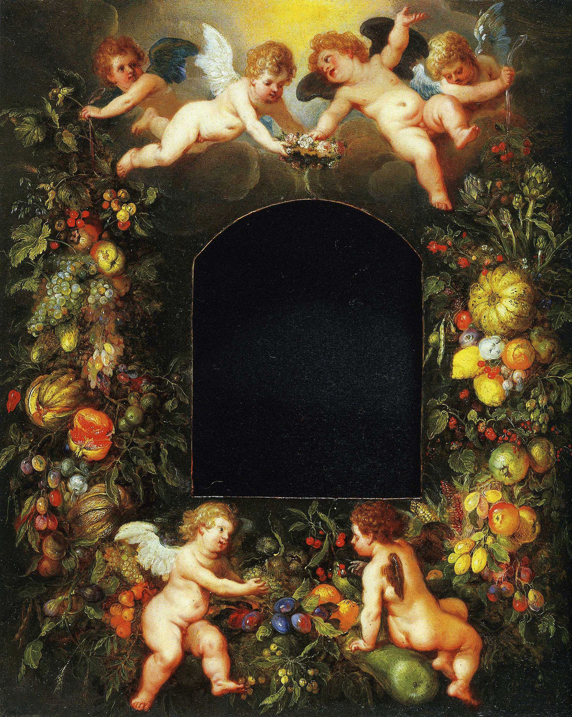 Angels with Fruit Garland (Germany)