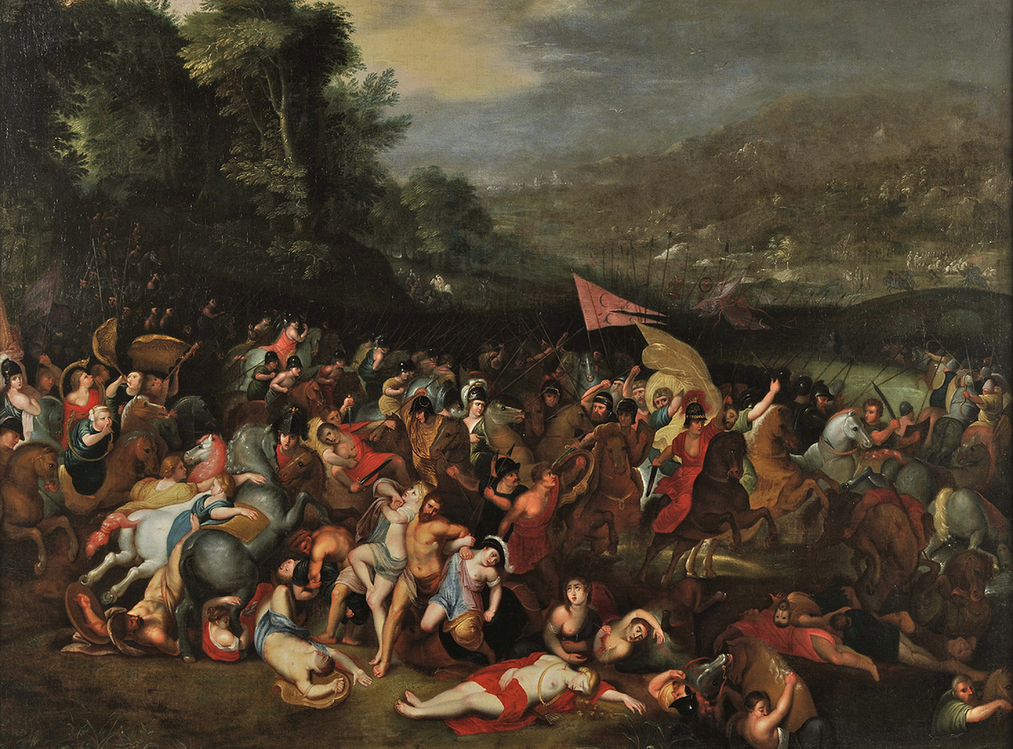 Battle of the Amazons (Private Collection)