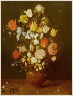 Bouquet in a Stoneware Vase