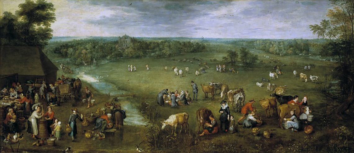 Broad Landscape with Dairy Farming