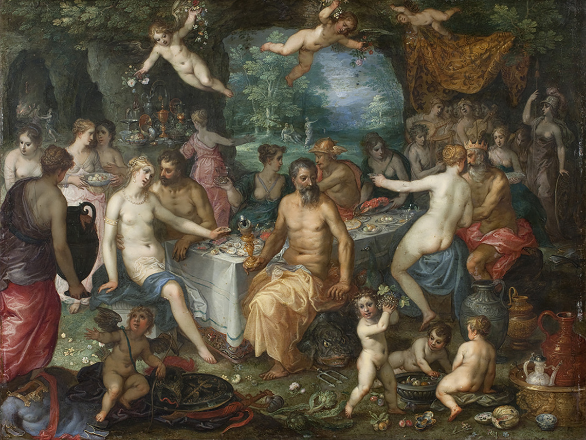 Feast of the Gods with Marriage of Peleus and Thetis