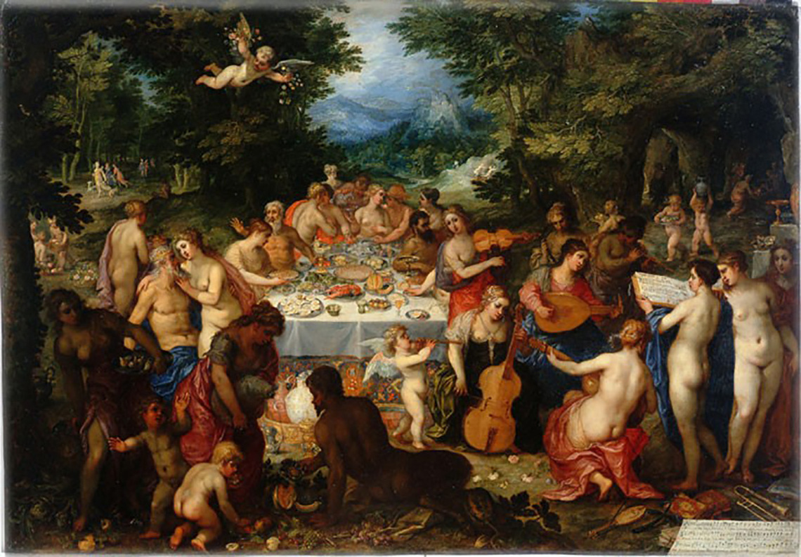 Feast of the Gods with Musical Nymphs