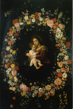 Flower Garland Around the Virgin and Child (Sermentizon)