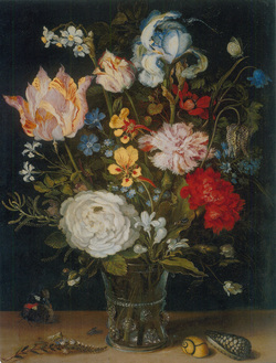 Flower Vase with Mussels and Butterflies