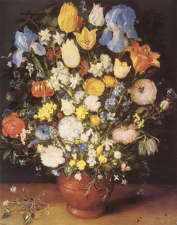 Flowers in Earthenware Vase (Netherlands)