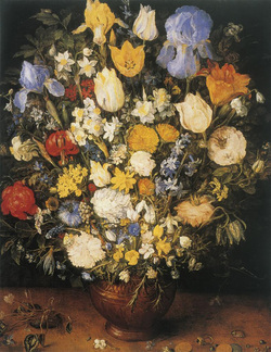 Flowers in Earthenware Vase (Vienna)