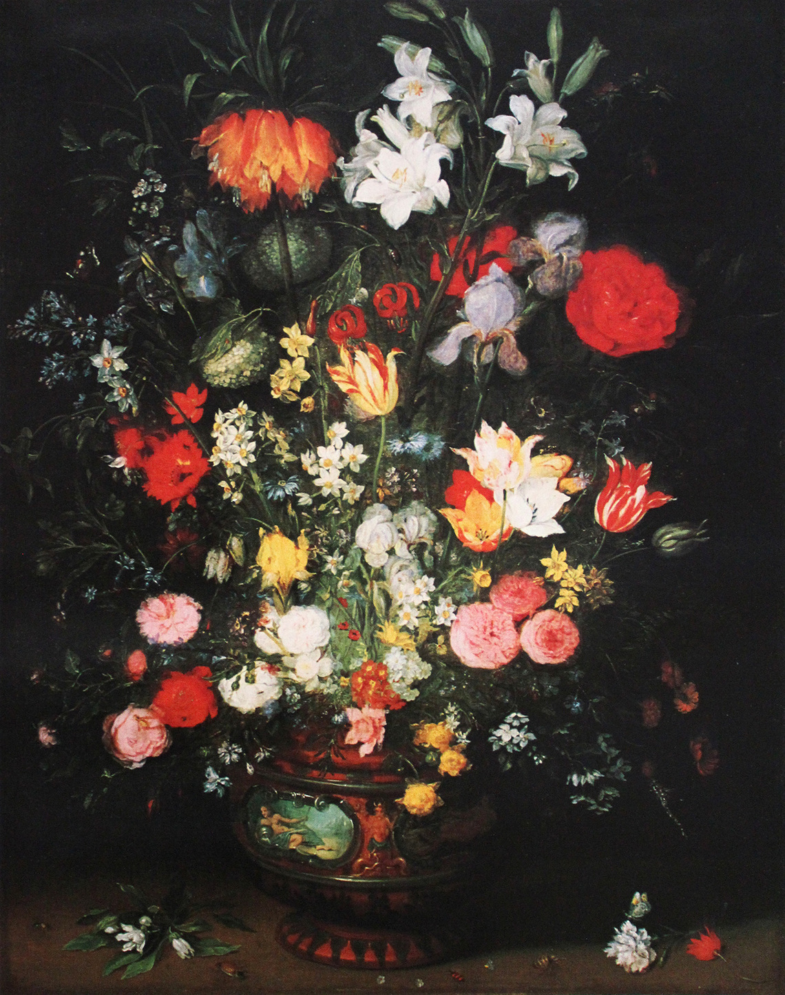Flowers in a Decorated Ceramic Vase (Detroit)