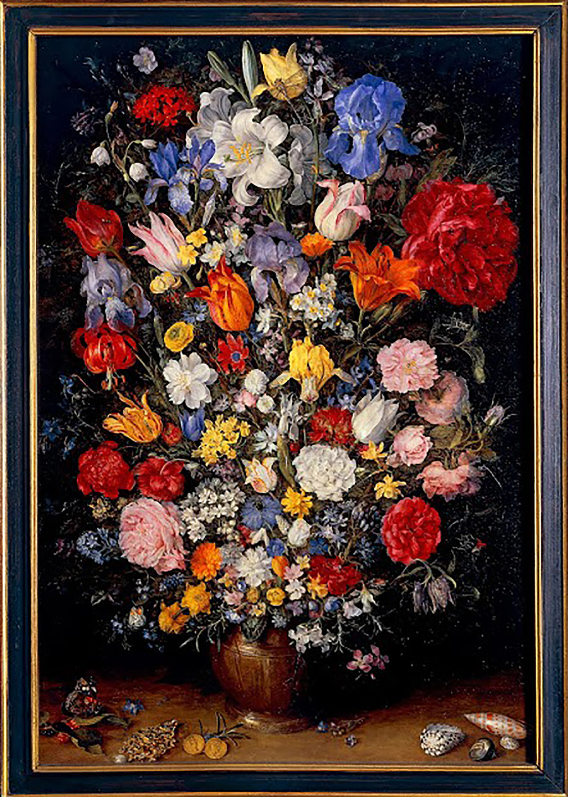 Flowers in a Vase with Jewels, Coins, and Shells (Milan)