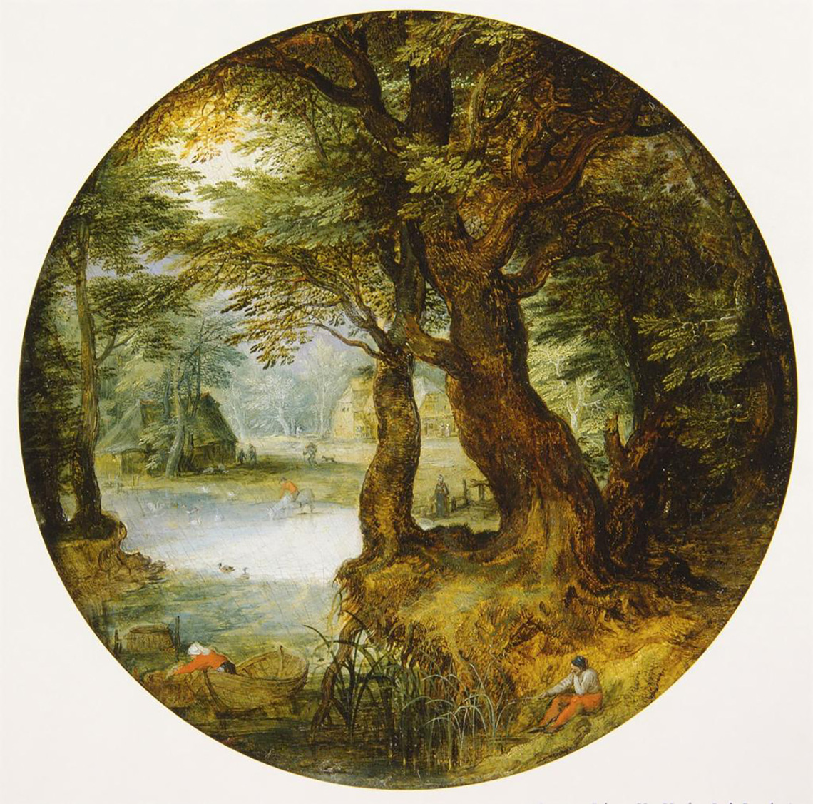 Forest Landscape with Angler