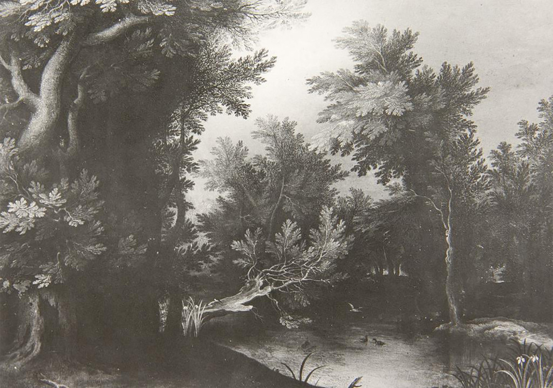 Forest Landscape with a Pond