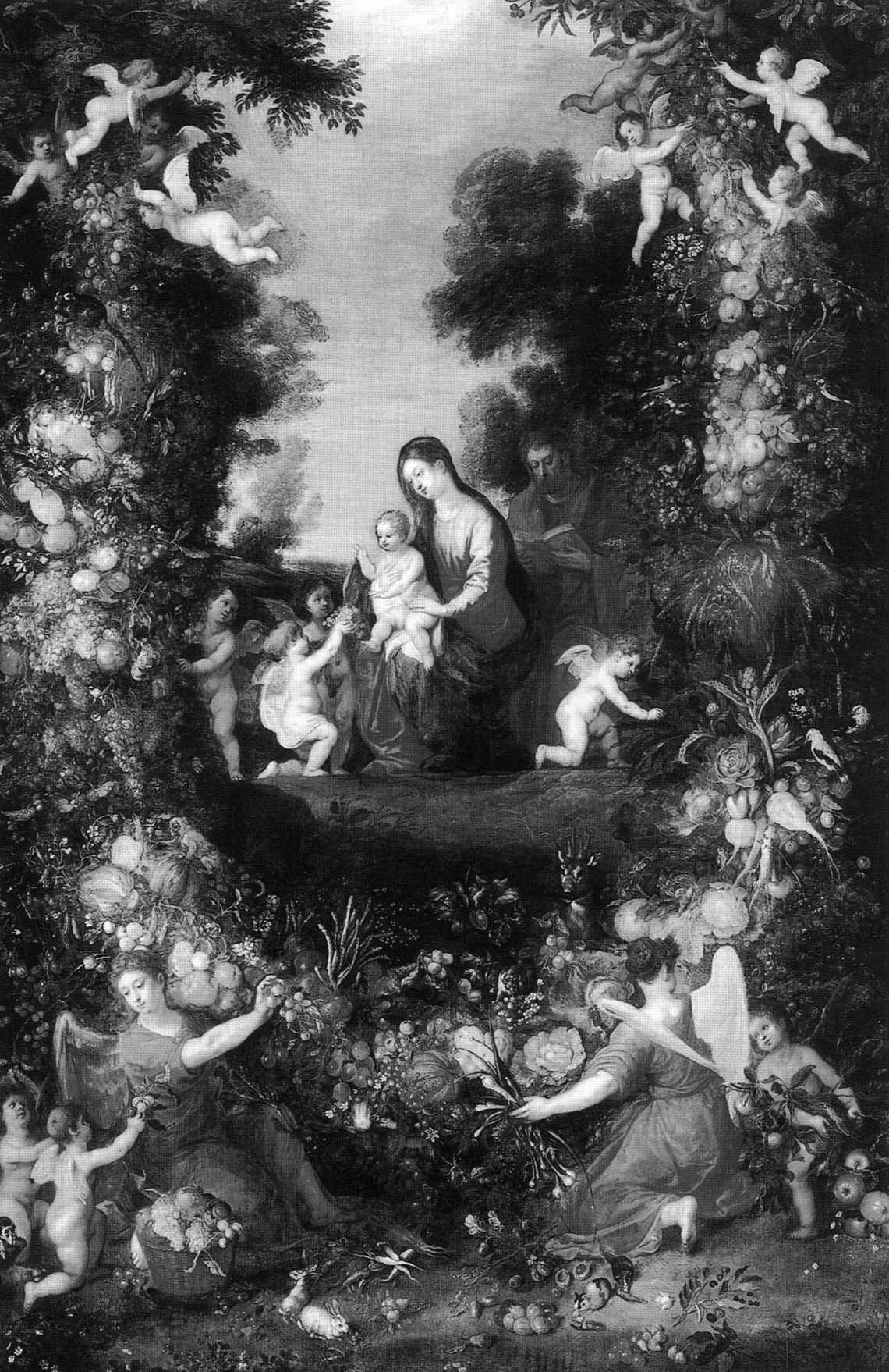 Fruit Garland with Holy Family (Amsterdam)