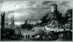 Harbor Landscape with Scipio's Grave