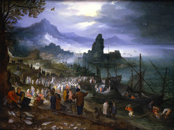 Harbor with Preaching of Christ (London)