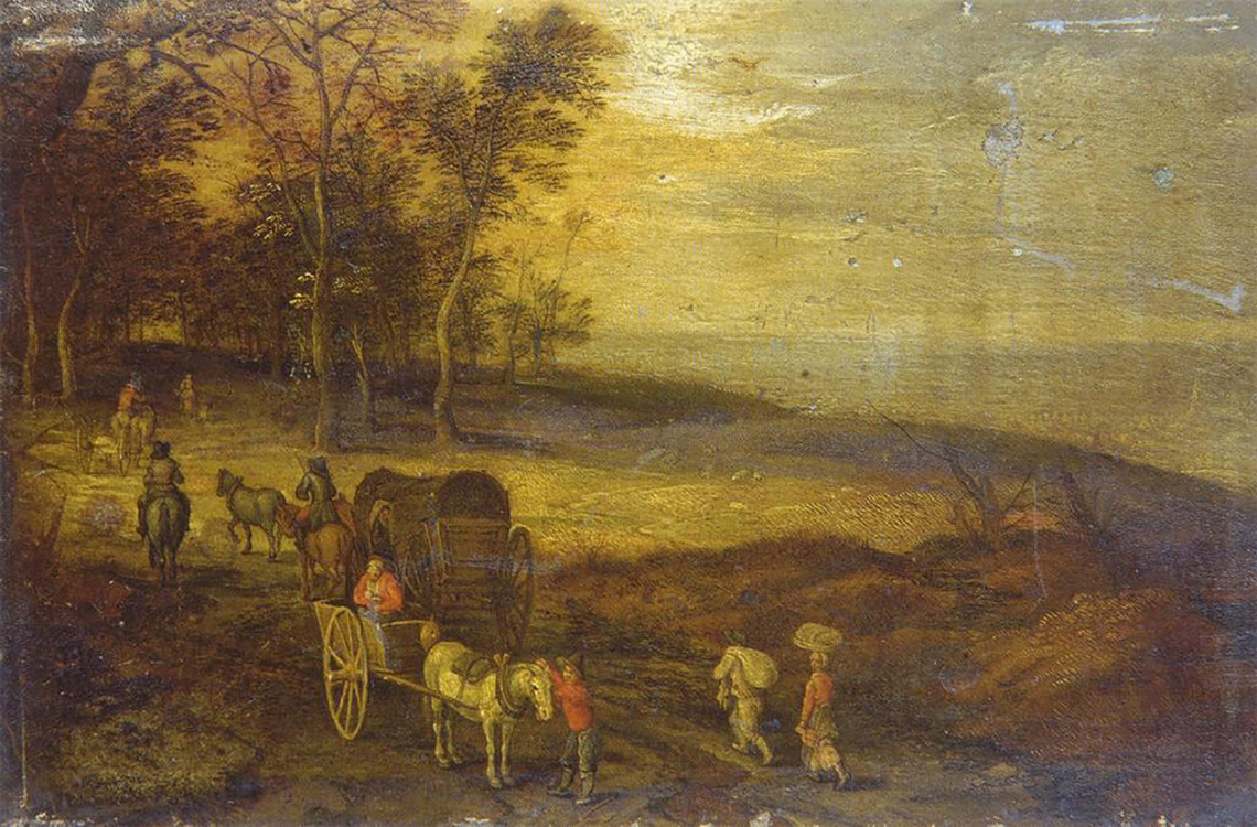 Hilly Landscape with Riders (London)