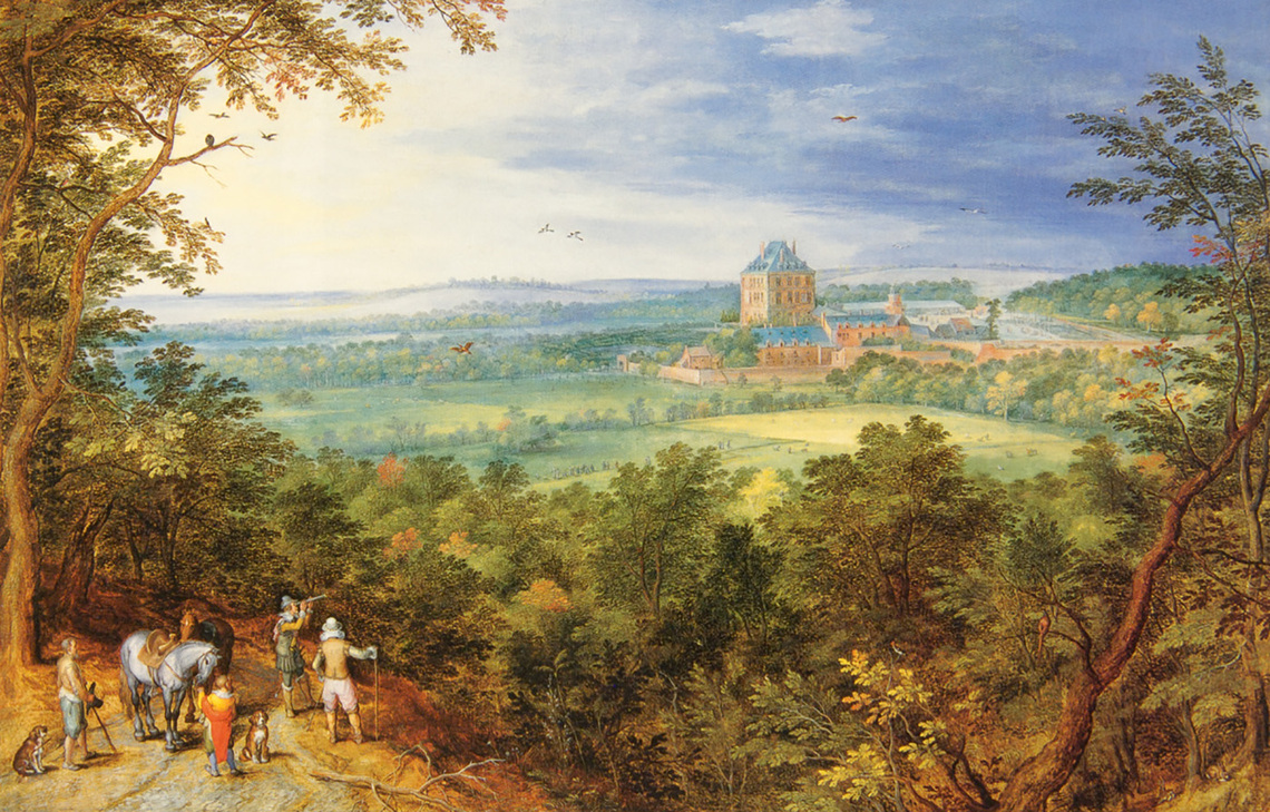 Landscape with Archduke Albert and Mariemont Castle