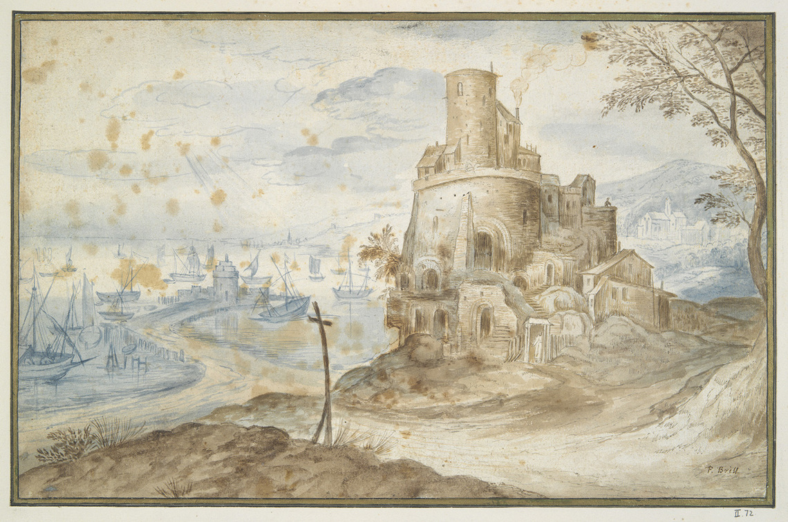 Landscape with Fort near Harbor