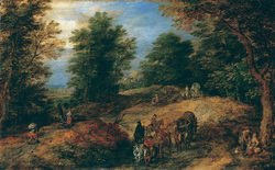 Landscape with Travelers on a Woodland Path