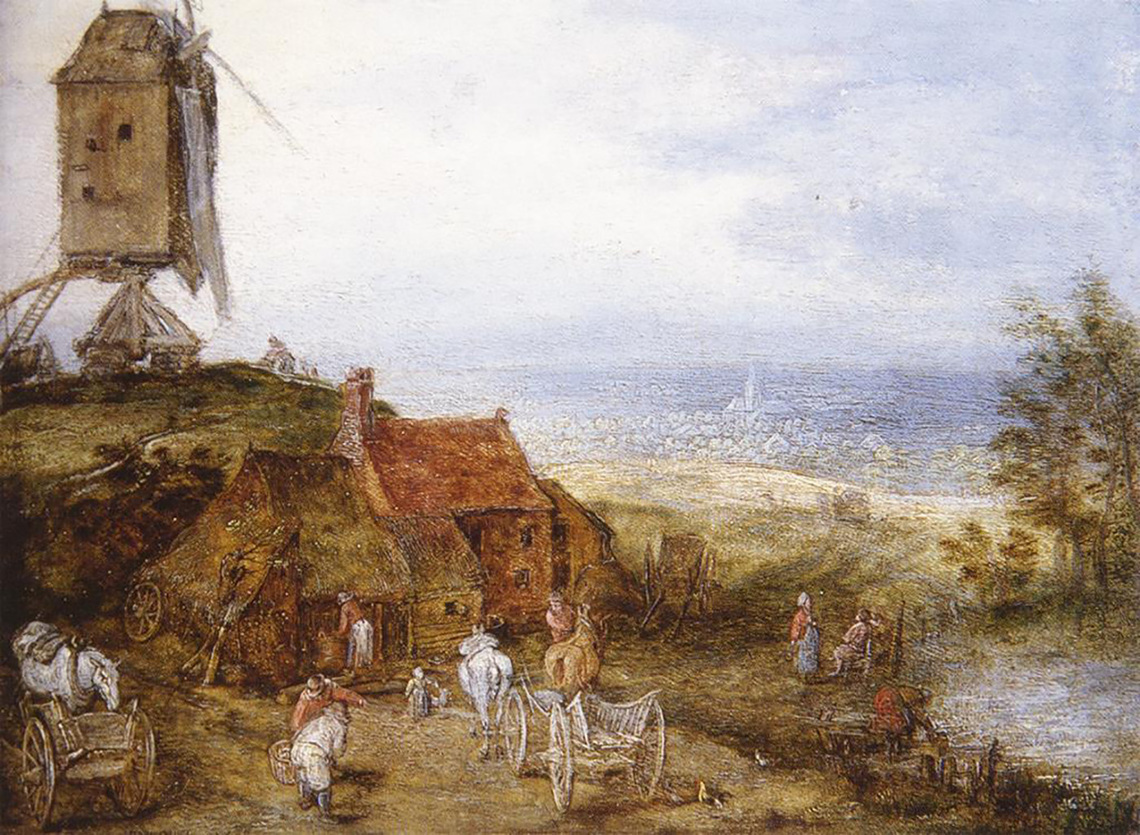 Landscape with a Windmill on a Hill