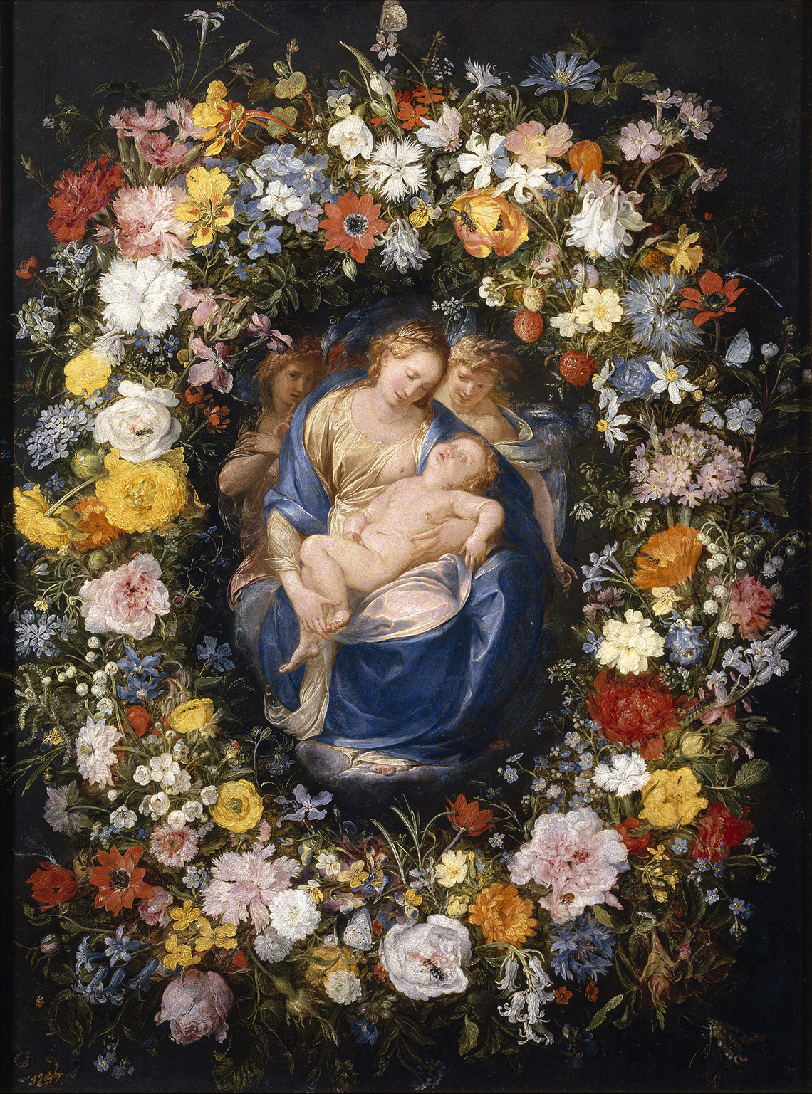 Madonna and Child in a Flower Garland (Madrid)
