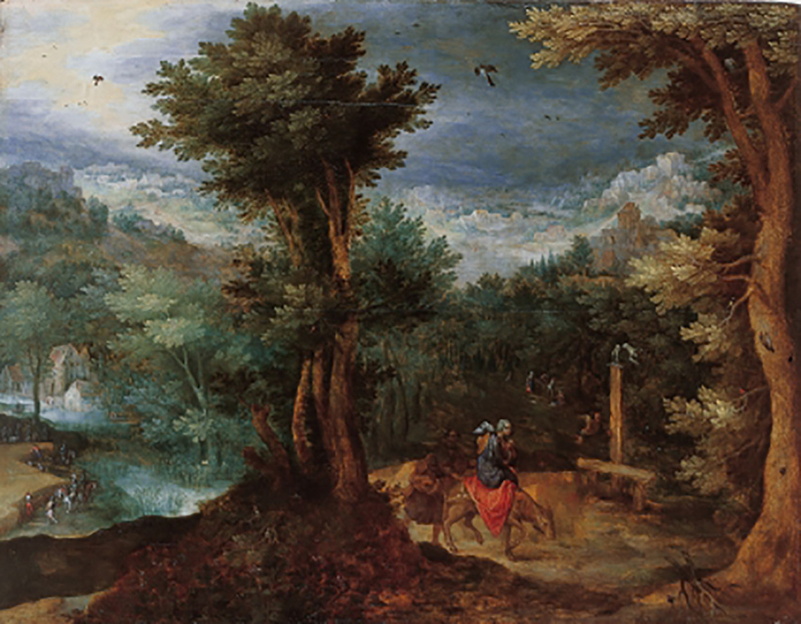 Mountain Landscape with Flight into Egypt