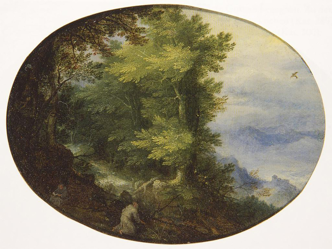 Mountain Landscape with Hermits (London)