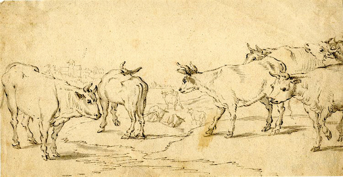 Oxen in a Landscape