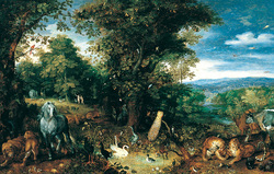 Paradise Landscape with Fall of Man (Madrid II)