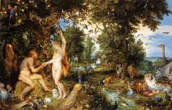 Paradise with Fall of Man (The Hague, Mauritshuis)