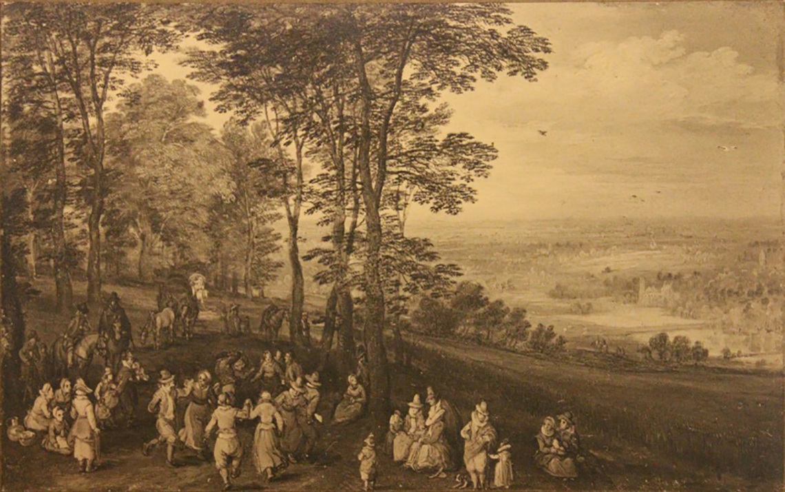 Peasant Dance on Hilltop Road, with Burgher Audience