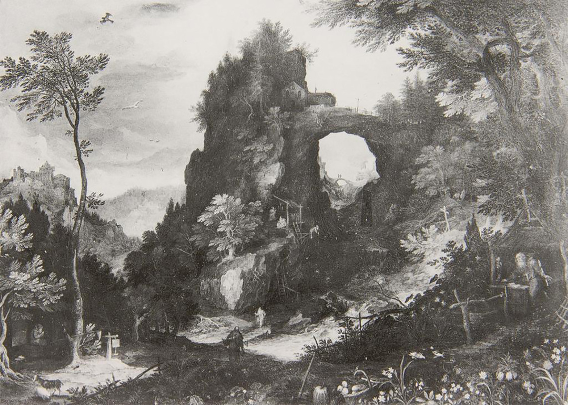 Rocky Landscape with Hermits