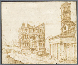 Temple of Janus and the Church of San Giorgio in Valabro at Rome