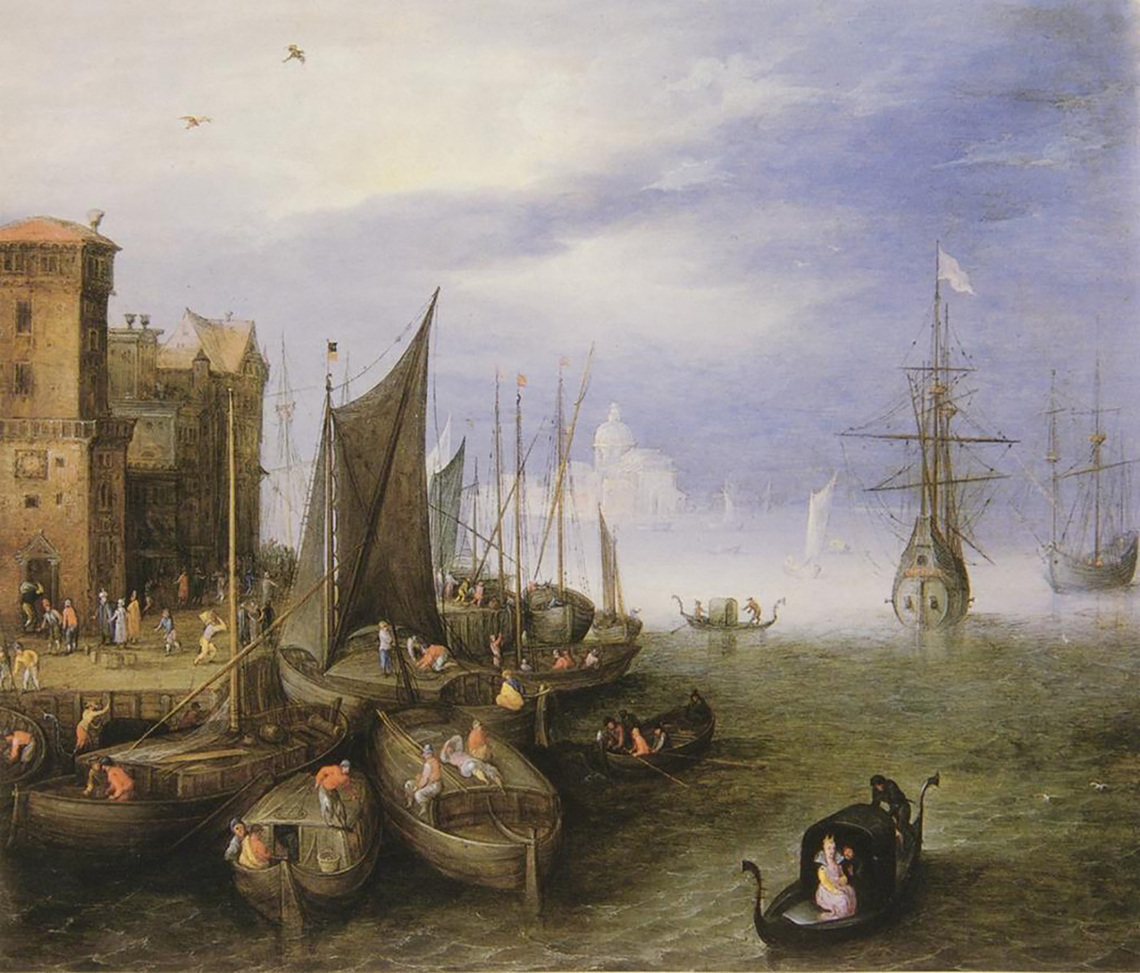 Venetian Harbor Scene