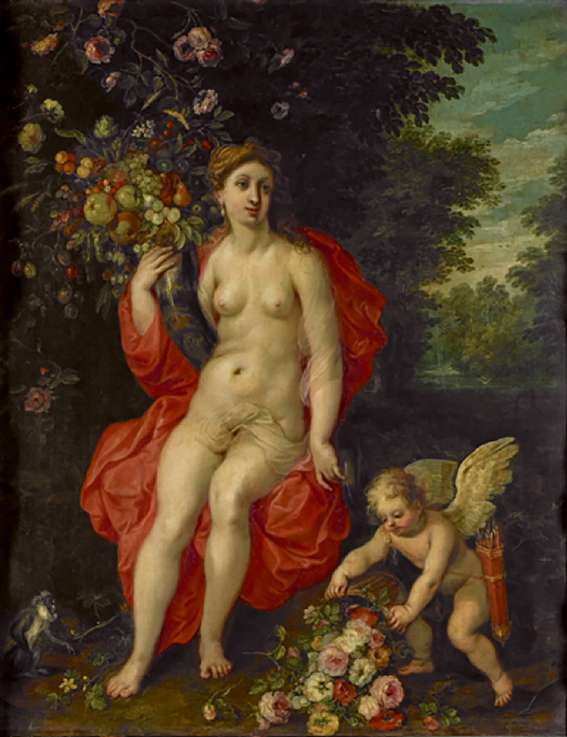 Venus and Amor as Allegory of Abundance