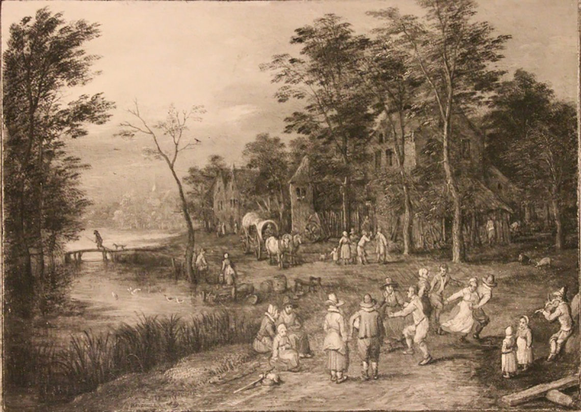 Village with Dancing Peasants