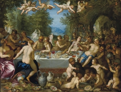 Feast of the Gods with Marriage of Bacchus and Ariadne
