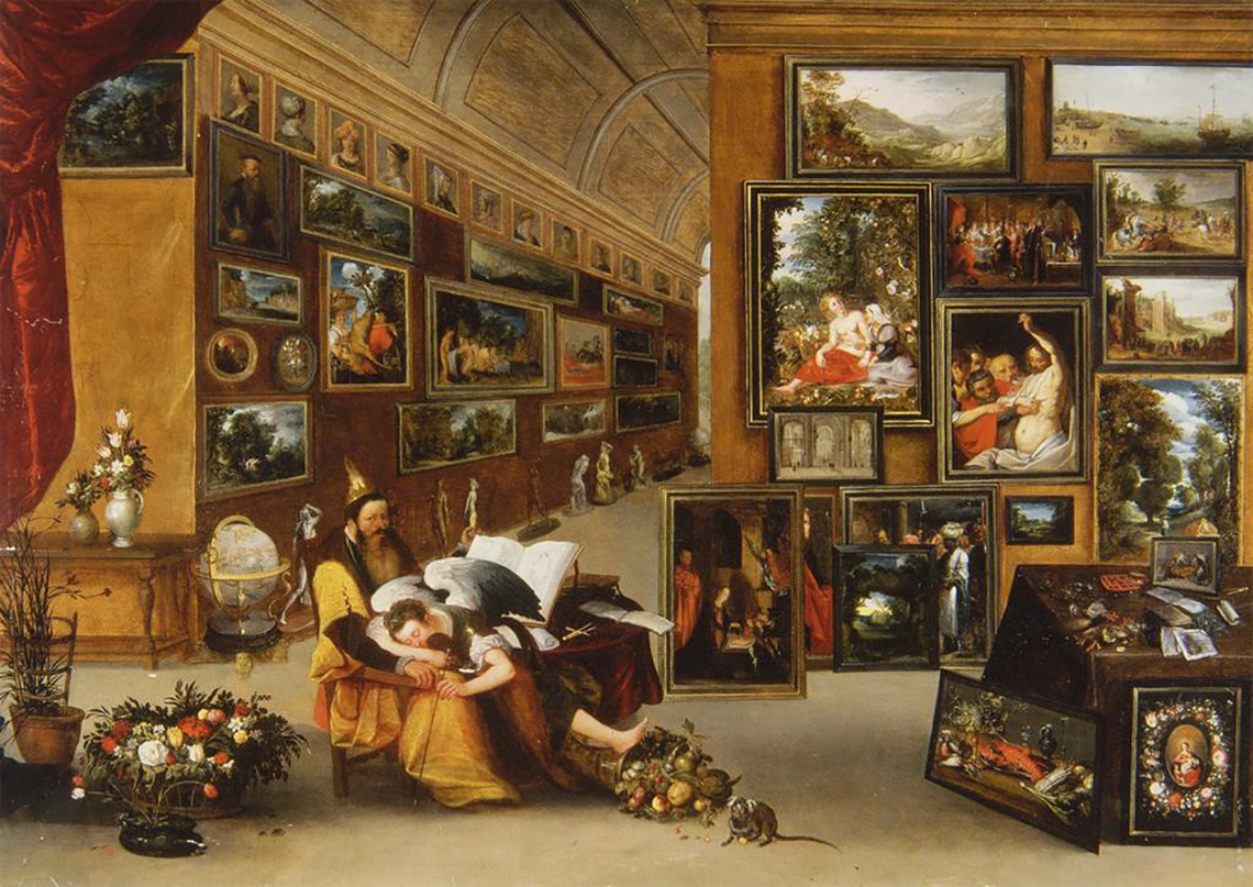 Gallery Interior: Allegory of the Art of Painting and the Art of Drawing