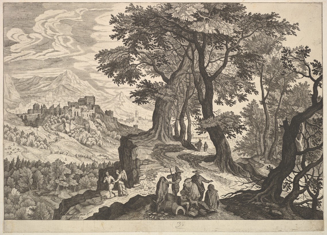 Mountainous Landscape with Tobit and the Angel