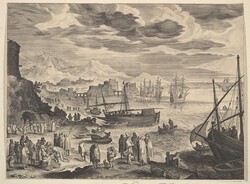 The city on the river (Harbor Scene)