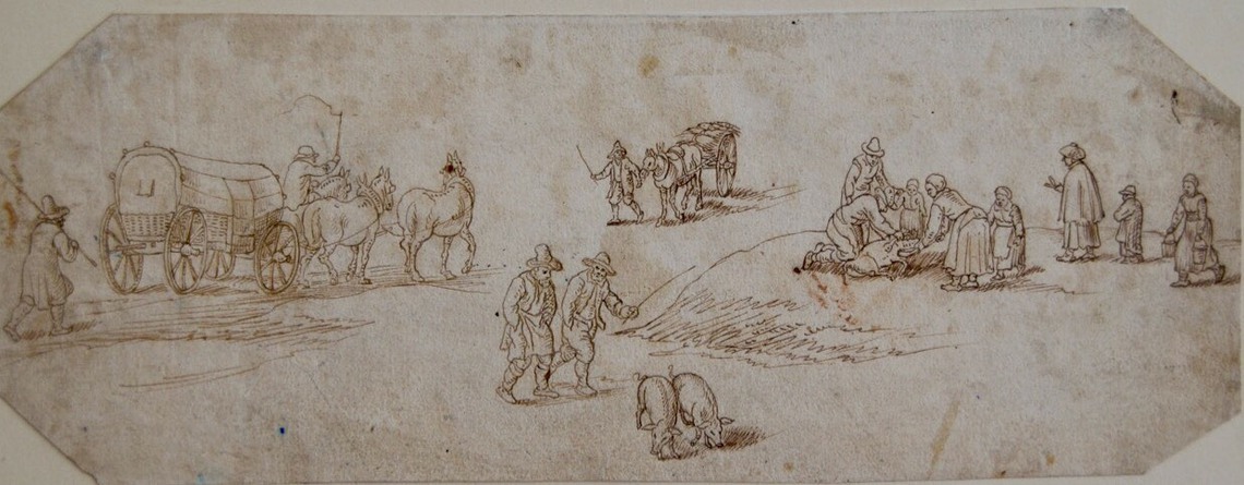 Studies of Peasants with Pigs and Wagons