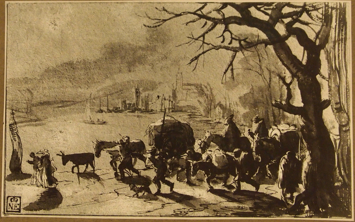 Winter Landscape with Travellers (Budapest)