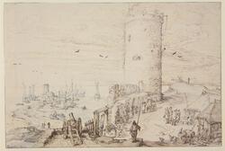 Fortification and Towers at a Harbor