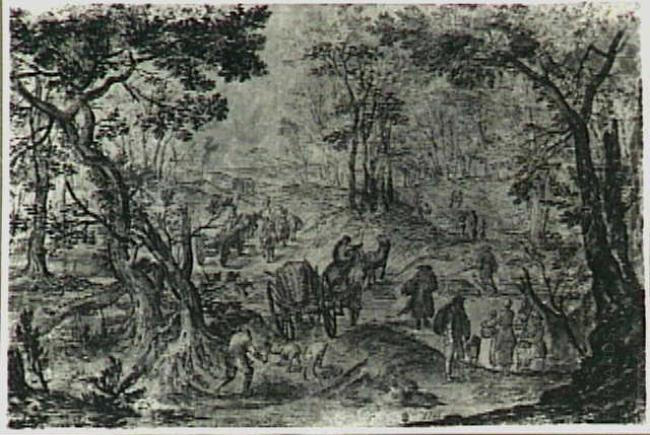 Woodland Scene with Travellers to the Market