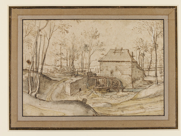 Watermill in a Wooded Landscape
