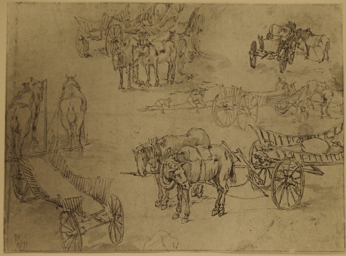 Sketches of Carts and Horses