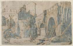 View of the Ponte Rotto in Rome