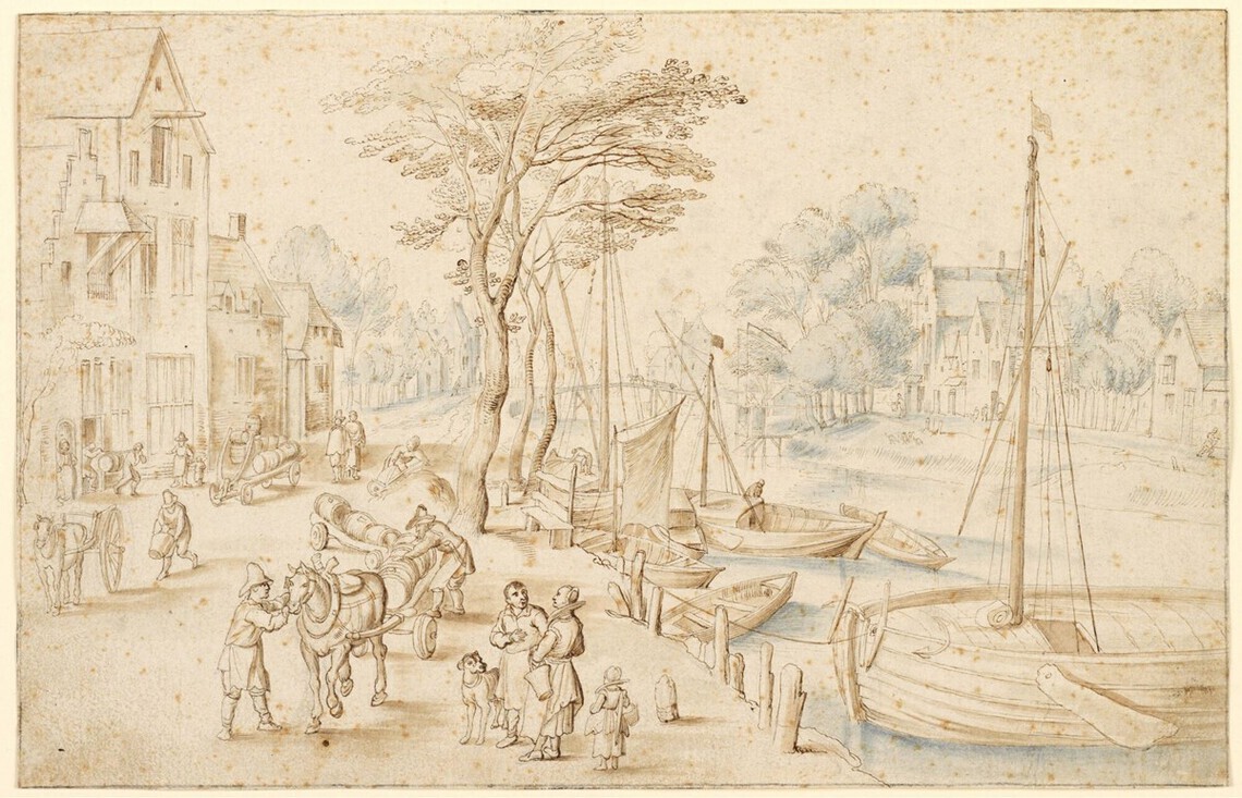 Village View with Boats